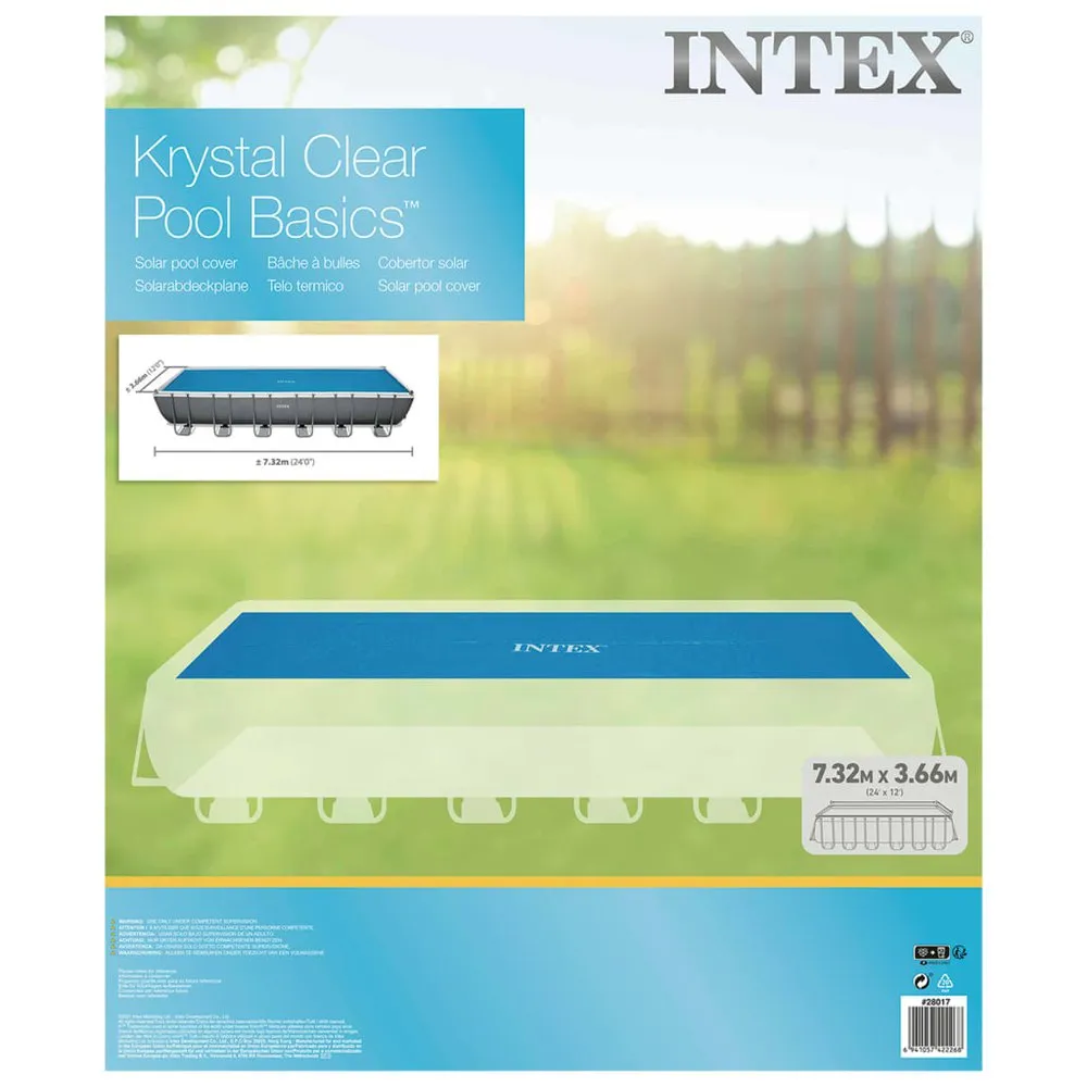 Intex Solcelledekke Til Basseng (polyetylen) 716x346 Cm unisex, Anthracite, One Size Intex Solcelledekke Til Basseng (polyetylen) 716x346 Cm unisex, Anthracite, One Size
