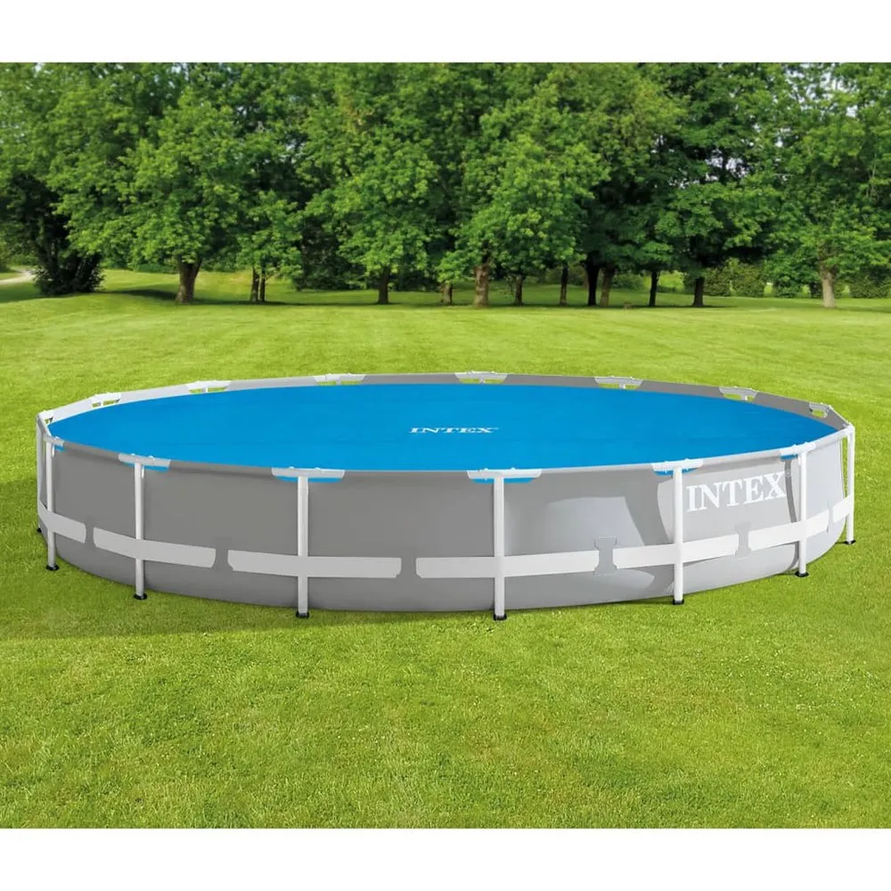 Intex Soltrekk Med Enkel Montering/metallramme For Svømmebasseng 457 Cm unisex, Blue, One Size