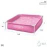 Intex Stål Overjordisk Basseng Med Firkantet Ramme 122x122x30 Cm, Pink, 342L