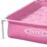 Intex Stål Overjordisk Basseng Med Firkantet Ramme 122x122x30 Cm, Pink, 342L