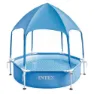 Intex Stål Rundt Over Bakken Basseng Med Tak 183cm, Blue, 700L