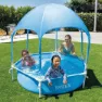 Intex Stål Rundt Over Bakken Basseng Med Tak 183cm, Blue, 700L
