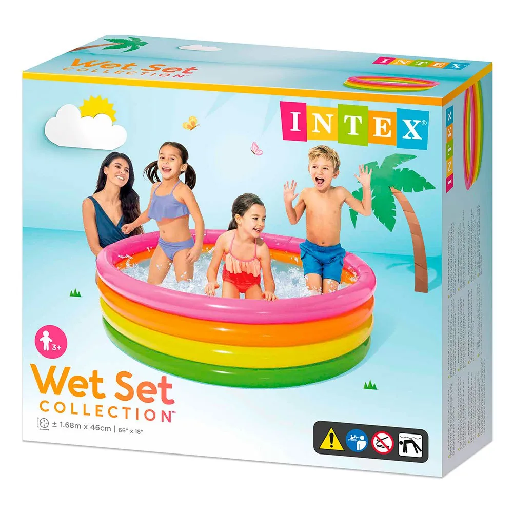Intex Sunset 4-ringers Basseng unisex, Multicolor, 617L Intex Sunset 4-ringers Basseng unisex, Multicolor, 617L