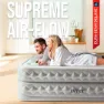 Intex Supreme Fiber-tech Dobbel Luftmadrass, Grey, 152 x 203 x 51cm