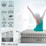Intex Supreme Fiber-tech Dobbel Luftmadrass, Grey, 152 x 203 x 51cm