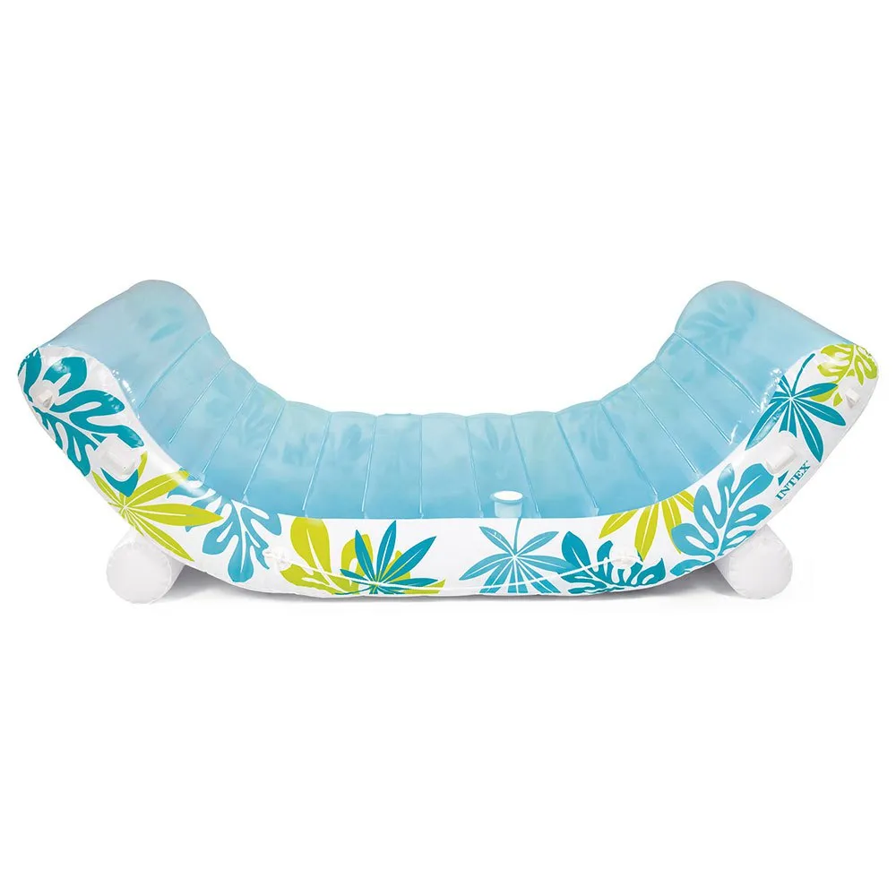 Intex Tropical Canopy Lounge Luftmadrass For Basseng unisex, White / blue, 224 x 150 x 165cm Intex Tropical Canopy Lounge Luftmadrass For Basseng unisex, White / blue, 224 x 150 x 165cm