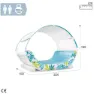 Intex Tropical Canopy Lounge Luftmadrass For Basseng unisex, White / blue, 224 x 150 x 165cm