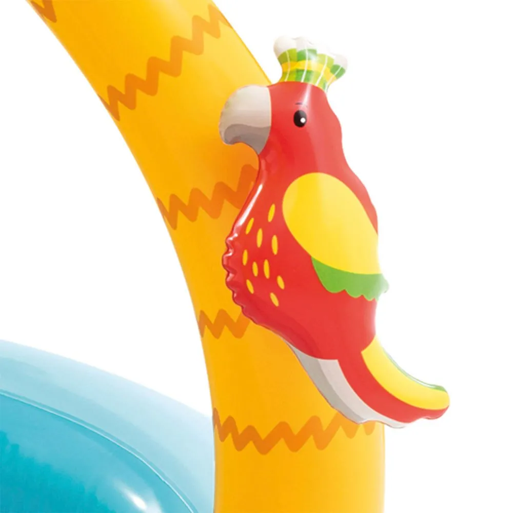 Intex Tropisk Basseng Med Soltak Polstret Bunn Og Oppblåsbare Dyr 102 Cm, Multicolor, One Size Intex Tropisk Basseng Med Soltak Polstret Bunn Og Oppblåsbare Dyr 102 Cm, Multicolor, One Size
