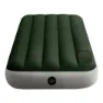 Intex Tvilling Camping Med Fiber-tech Madrass, Green / grey, 76 x 191 x 25cm