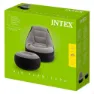 Intex Ultra Lounge Lenestol Med Fotskammel unisex, Grey, 99 x 130 x 76cm / 64 x 28cm