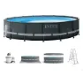 Intex Ultra Xtr 488x122 Cm Stål Rundt Overjordisk Basseng, Grey / blue, 19156L