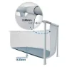 Intex Ultra Xtr 488x122 Cm Stål Rundt Overjordisk Basseng, Grey / blue, 19156L