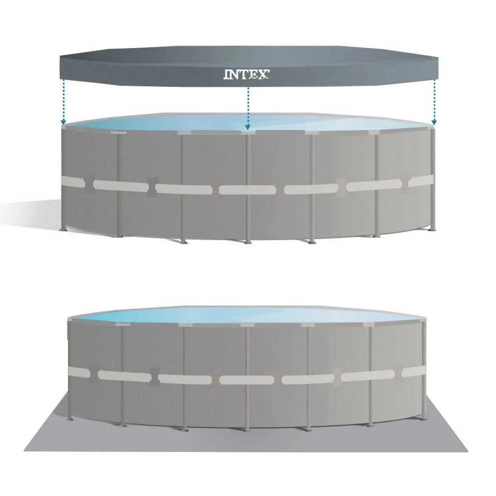 Intex Ultra Xtr 732x132 Cm Stål Rundt Overjordisk Basseng unisex, Grey / blue, 47241L Intex Ultra Xtr 732x132 Cm Stål Rundt Overjordisk Basseng unisex, Grey / blue, 47241L