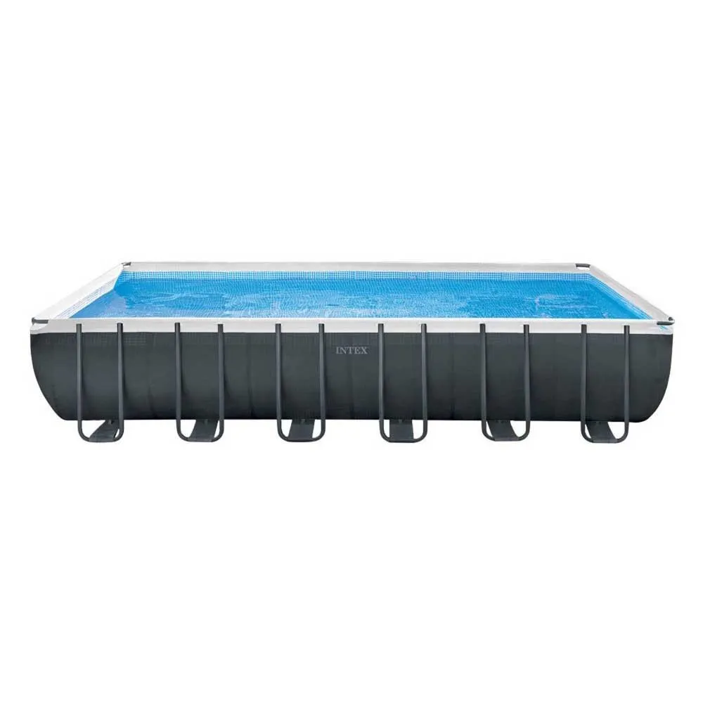 Intex Ultra Xtr 732x366x132 Cm Stål Rektangulært Over Bakken Basseng Med Ramme unisex, Grey / blue, 31805L