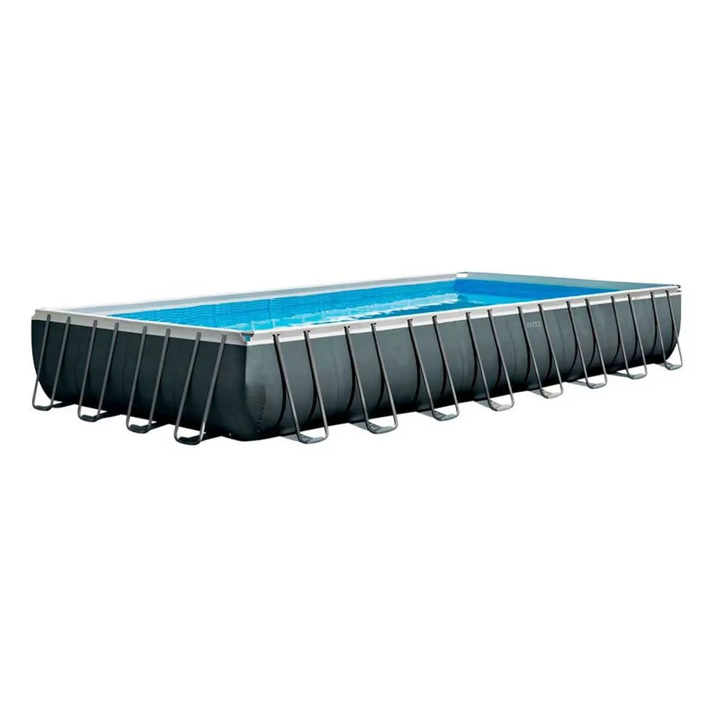 Intex Ultra Xtr 975x488x132 Cm Stål Rektangulært Over Bakken Basseng Med Ramme unisex, Grey / blue, 54368L
