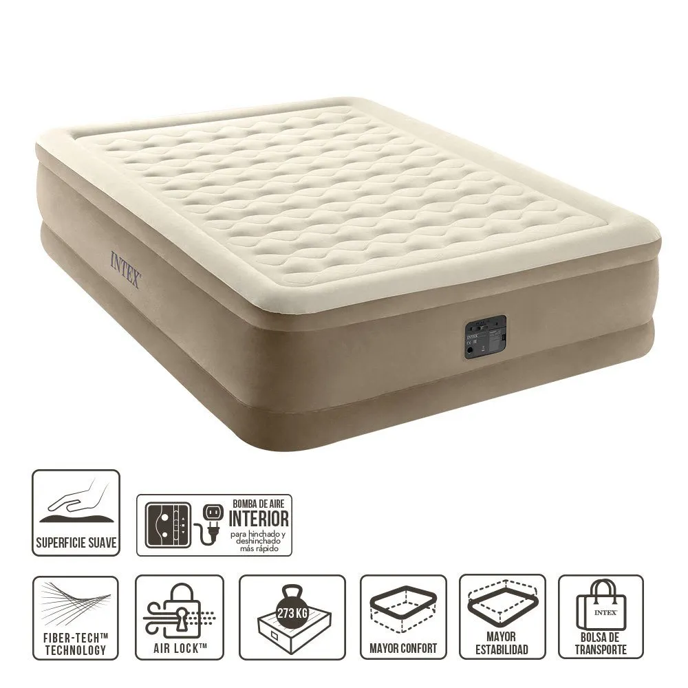 Intex Ultramyk Queen Size Luftseng Refurbished, Beige, One Size Intex Ultramyk Queen Size Luftseng Refurbished, Beige, One Size