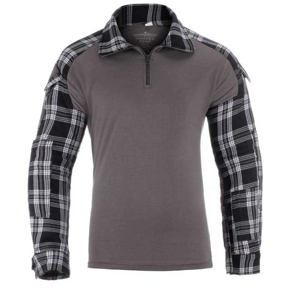Invadergear Flannel Combat Langarmet T-skjorte