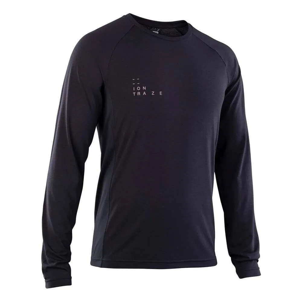 ION Traze Langarmet Enduro-sykkeltrøye, Black, S ION Traze Langarmet Enduro-sykkeltrøye, Black, S