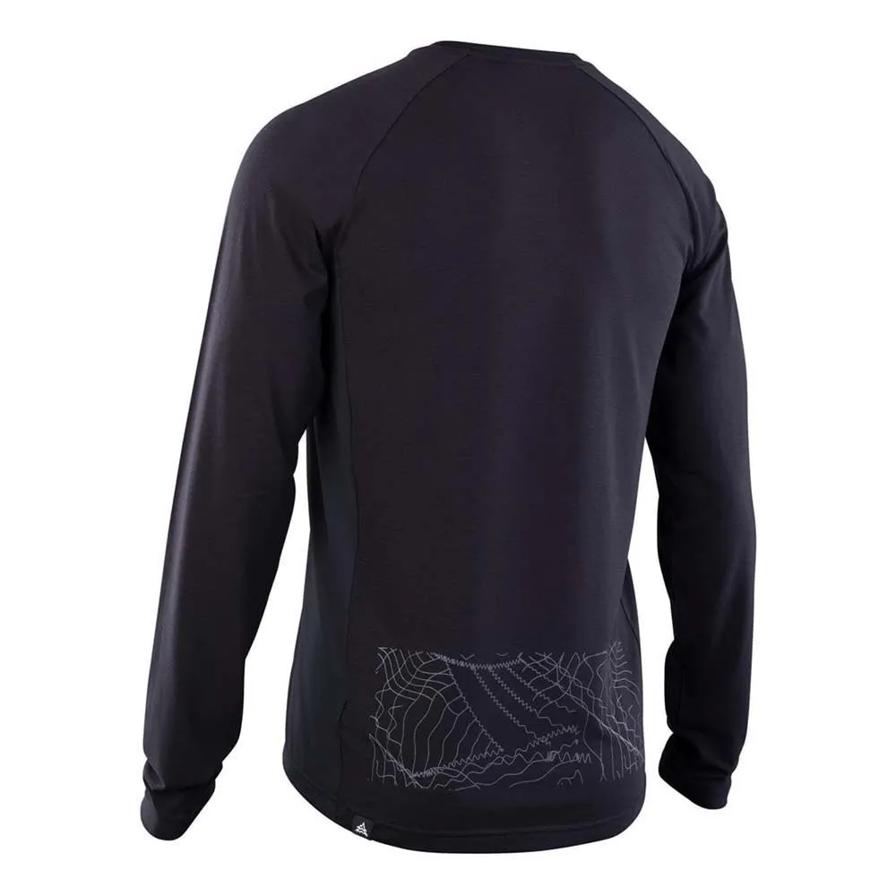 ION Traze Langarmet Enduro-sykkeltrøye, Black, S ION Traze Langarmet Enduro-sykkeltrøye, Black, S