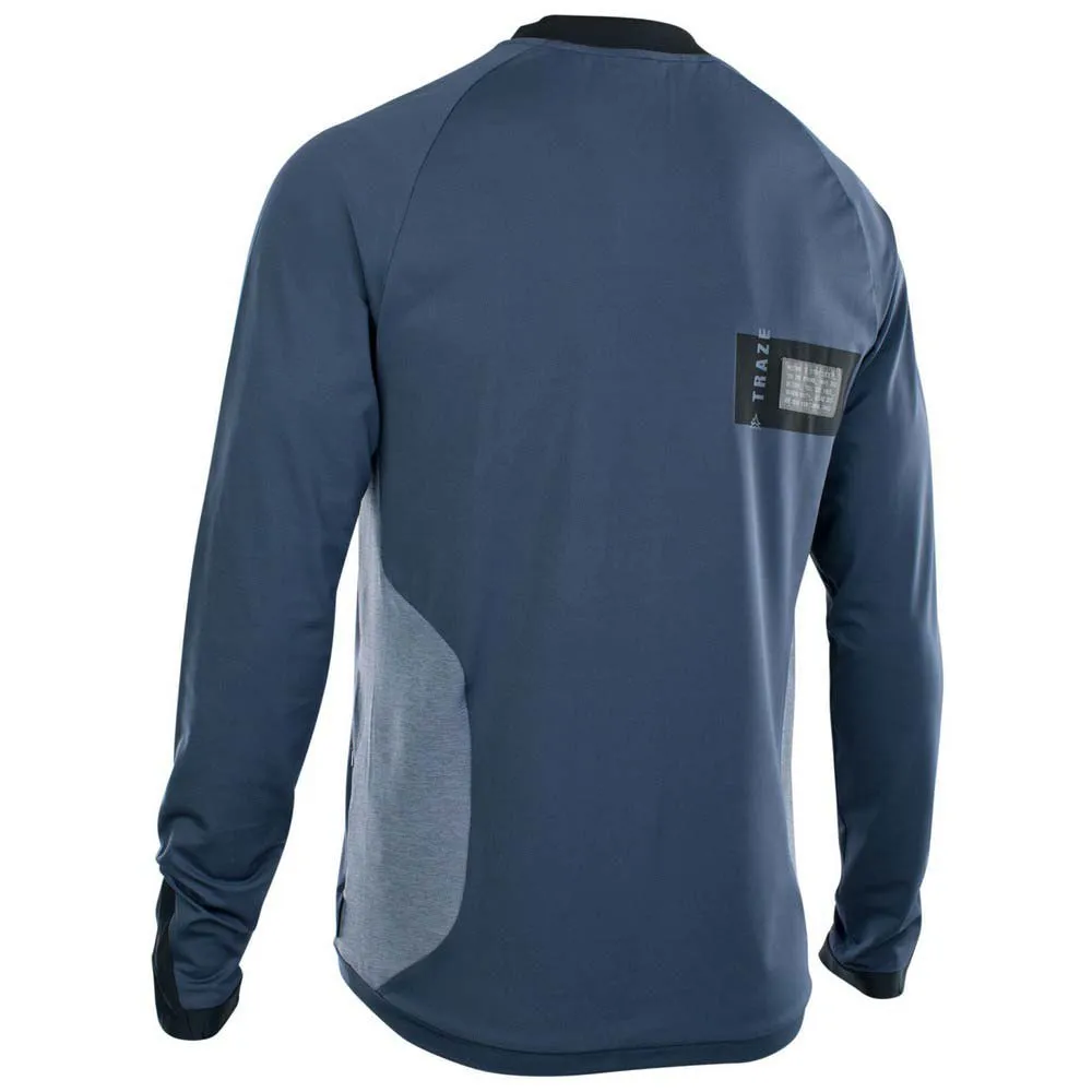 ION Traze Vent Langarmet Enduro-sykkeltrøye, Indigo dawn, S ION Traze Vent Langarmet Enduro-sykkeltrøye, Indigo dawn, S