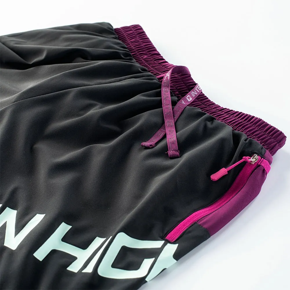 IQ Erio Shorts female, Black / dark purple