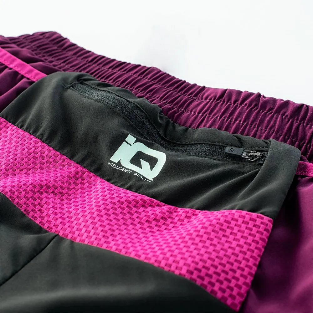 IQ Erio Shorts female, Black / dark purple