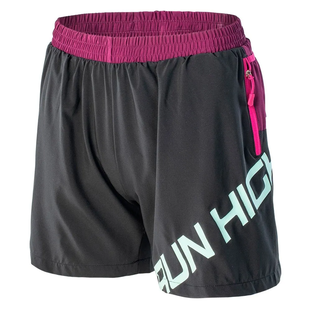 IQ Erio Shorts female, Black / dark purple