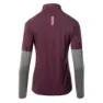 IQ Immo Fleecejakke Med Halv Glidelås female, Potent purple / dark grey melange