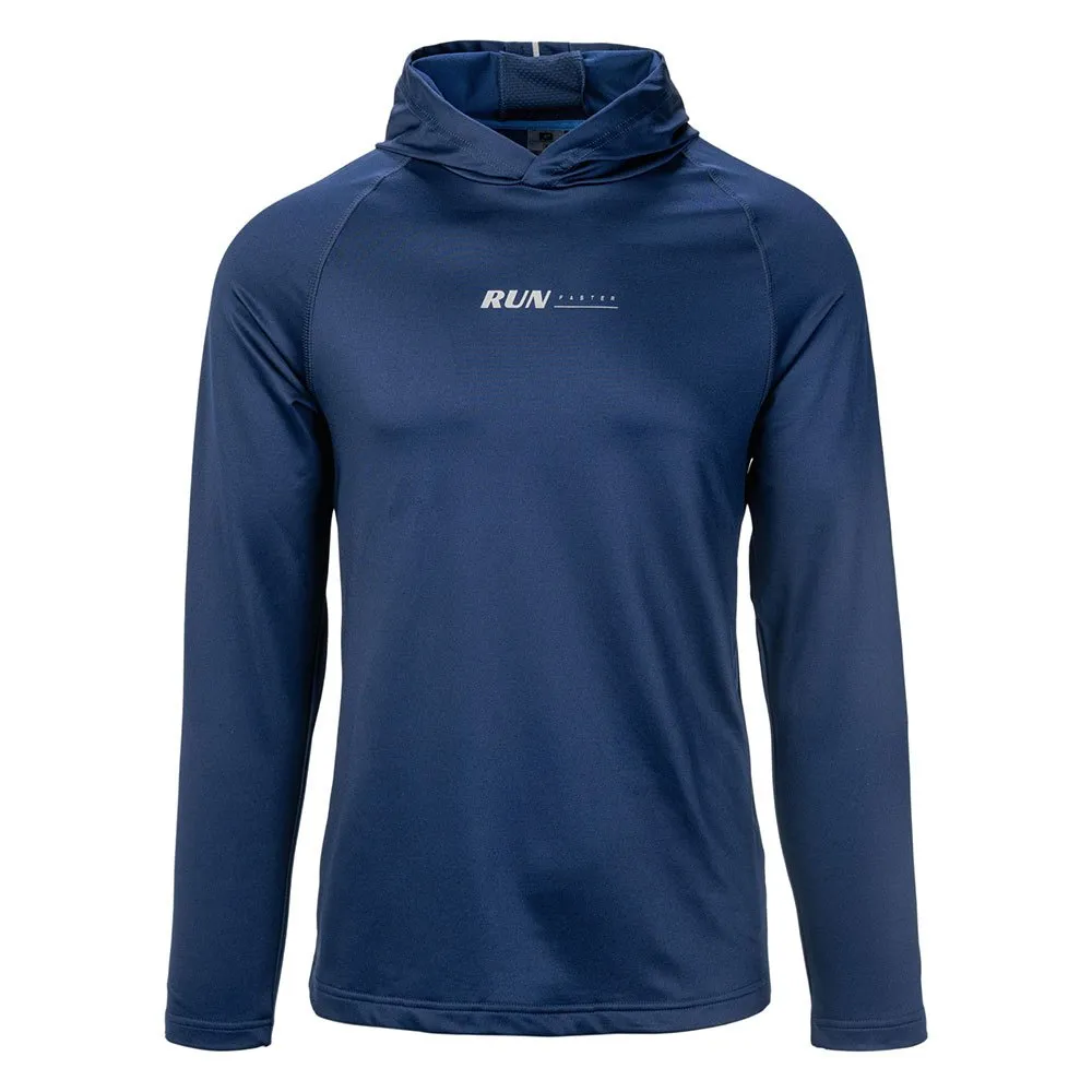 IQ Lanse Halv Glidelås Langarmet T-skjorte male, Medieval blue