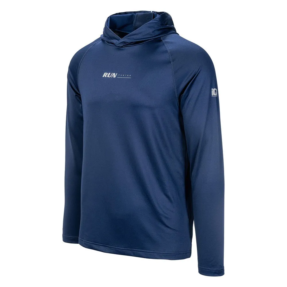 IQ Lanse Halv Glidelås Langarmet T-skjorte male, Medieval blue