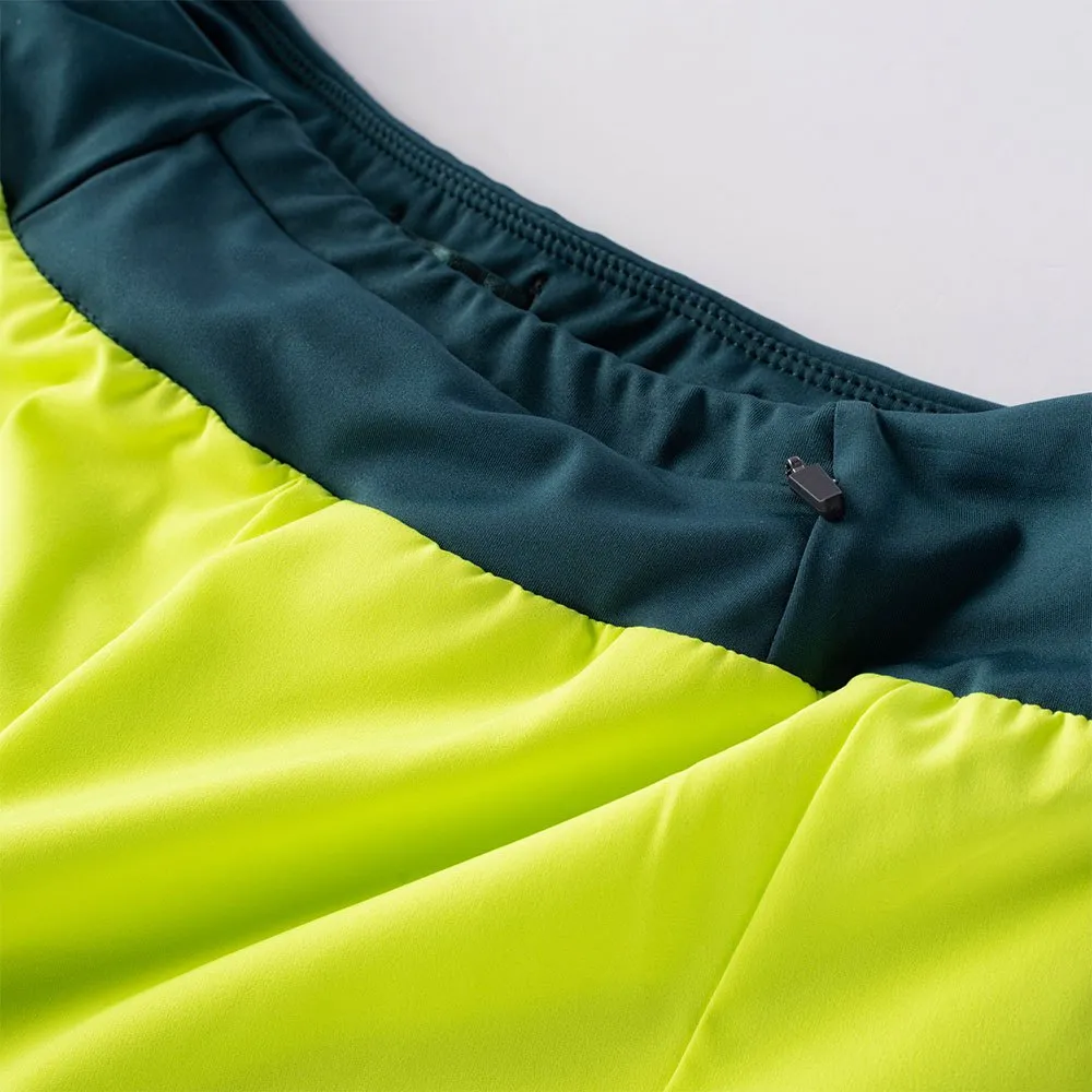 IQ Naima Shorts female, Acid lime / deep teal