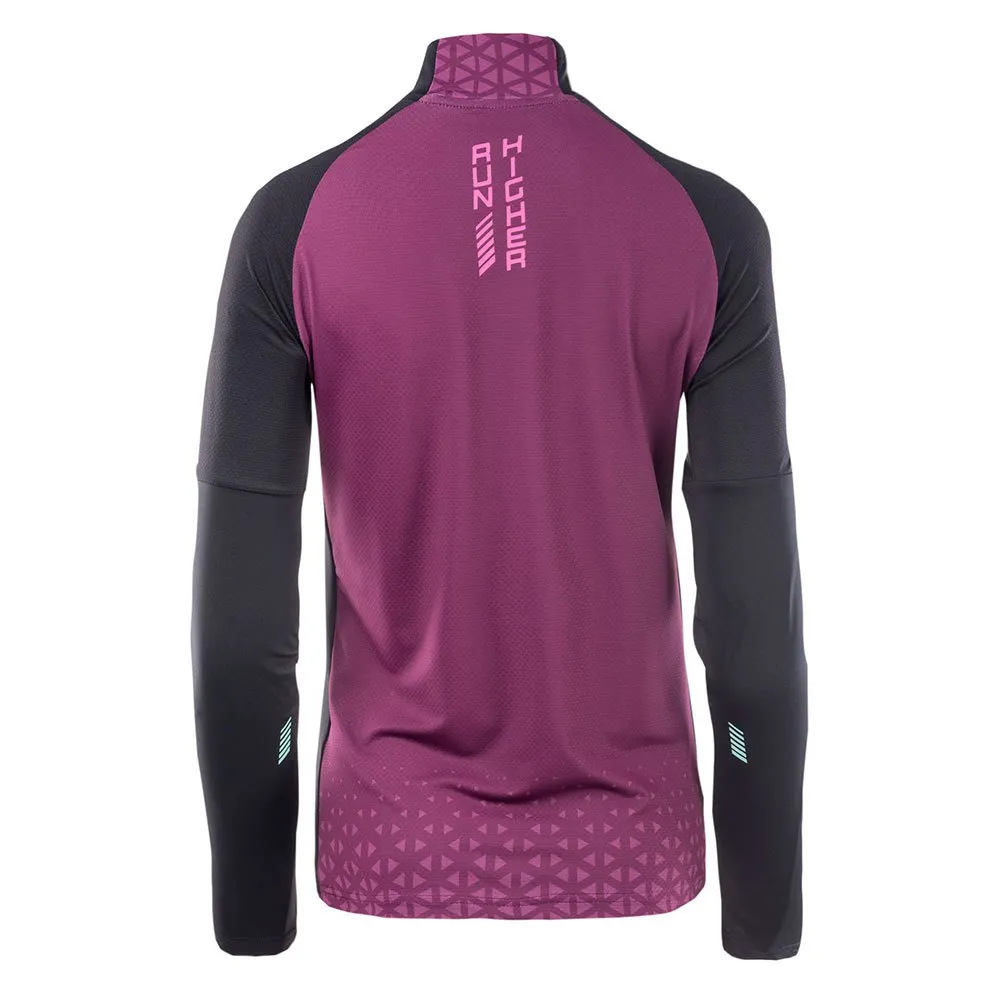 IQ Rimmo Halv Glidelås Langarmet T-skjorte female, Black / dark purple IQ Rimmo Halv Glidelås Langarmet T-skjorte female, Black / dark purple