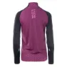 IQ Rimmo Halv Glidelås Langarmet T-skjorte female, Black / dark purple