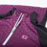 IQ Rimmo Halv Glidelås Langarmet T-skjorte female, Black / dark purple