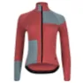 Isadore Women's Patchwork Long Sleeve Jersey, Grå/rød, S