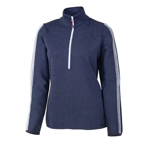 Ivanhoe of Sweden Lindsey Half Zip, Steelblue Ivanhoe of Sweden Lindsey Half Zip, Steelblue