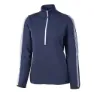 Ivanhoe of Sweden Lindsey Half Zip, Steelblue