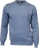 Ivanhoe of Sweden Men's Merino V-Neck Denim, Denim