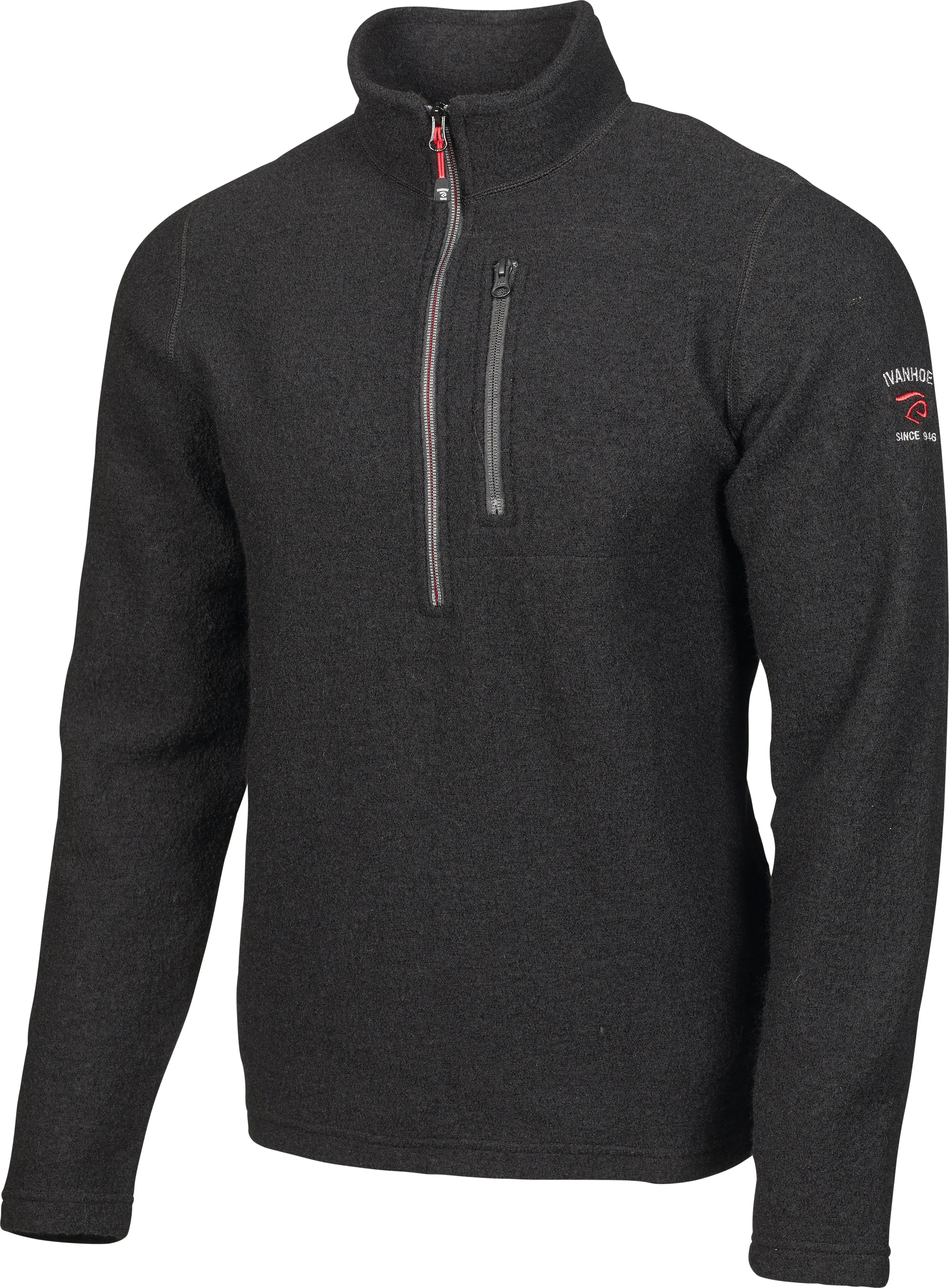 Ivanhoe of Sweden Men's Trille Half Zip, Black Ivanhoe of Sweden Men's Trille Half Zip, Black