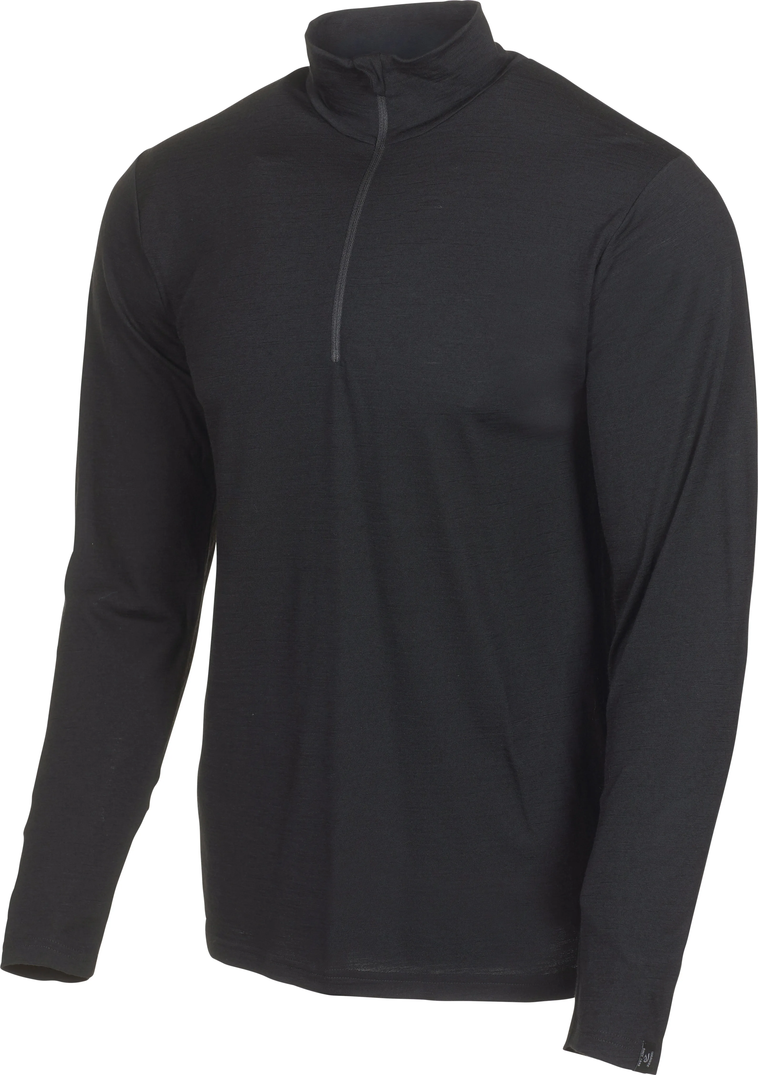 Ivanhoe of Sweden Men's Underwool Sonny Half Zip, Black