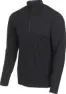 Ivanhoe of Sweden Men's Underwool Sonny Half Zip, Black