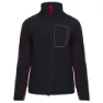 Izas Midi Softshelljakke, Black / red