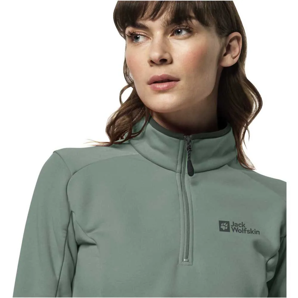 Jack Wolfskin Baiselberg Fleecejakke Med Halv Glidelås Jack Wolfskin Baiselberg Fleecejakke Med Halv Glidelås