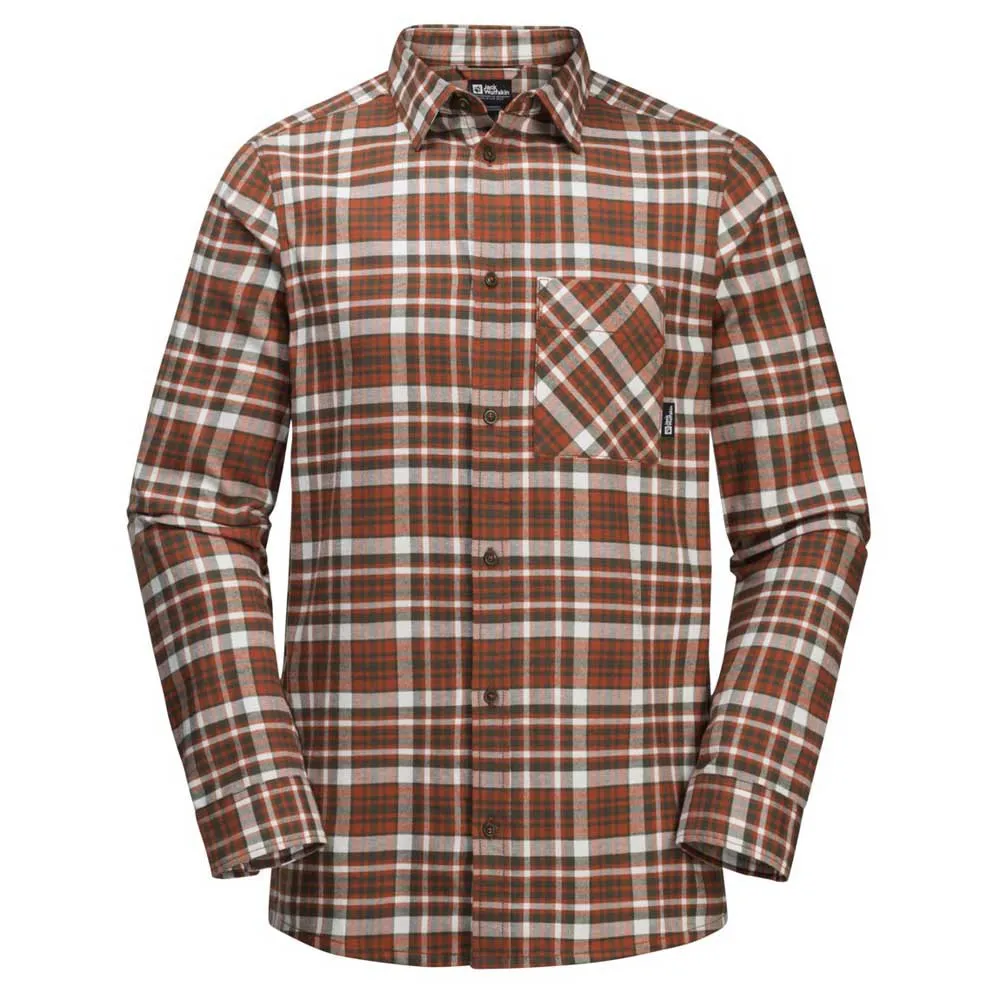 Jack Wolfskin Bergweg Skjorte Med Lange Ermer Jack Wolfskin Bergweg Skjorte Med Lange Ermer