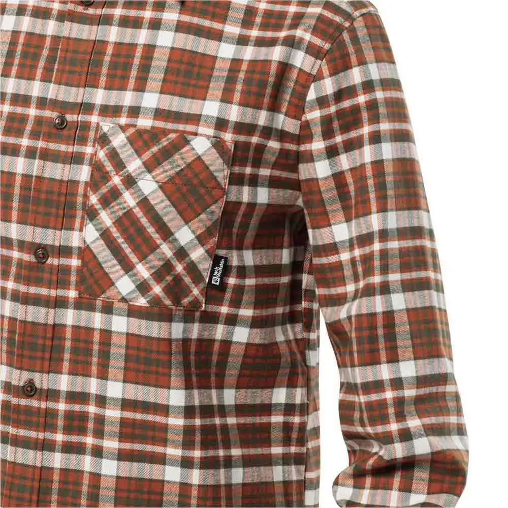 Jack Wolfskin Bergweg Skjorte Med Lange Ermer Jack Wolfskin Bergweg Skjorte Med Lange Ermer