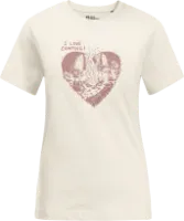 Jack Wolfskin Camping Love Kortarmet T-skjorte