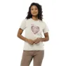 Jack Wolfskin Camping Love Kortarmet T-skjorte, Cotton white