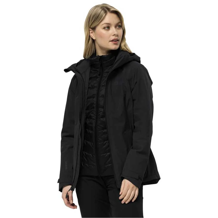 Jack Wolfskin Feldberg 3in1 Jakke, Black