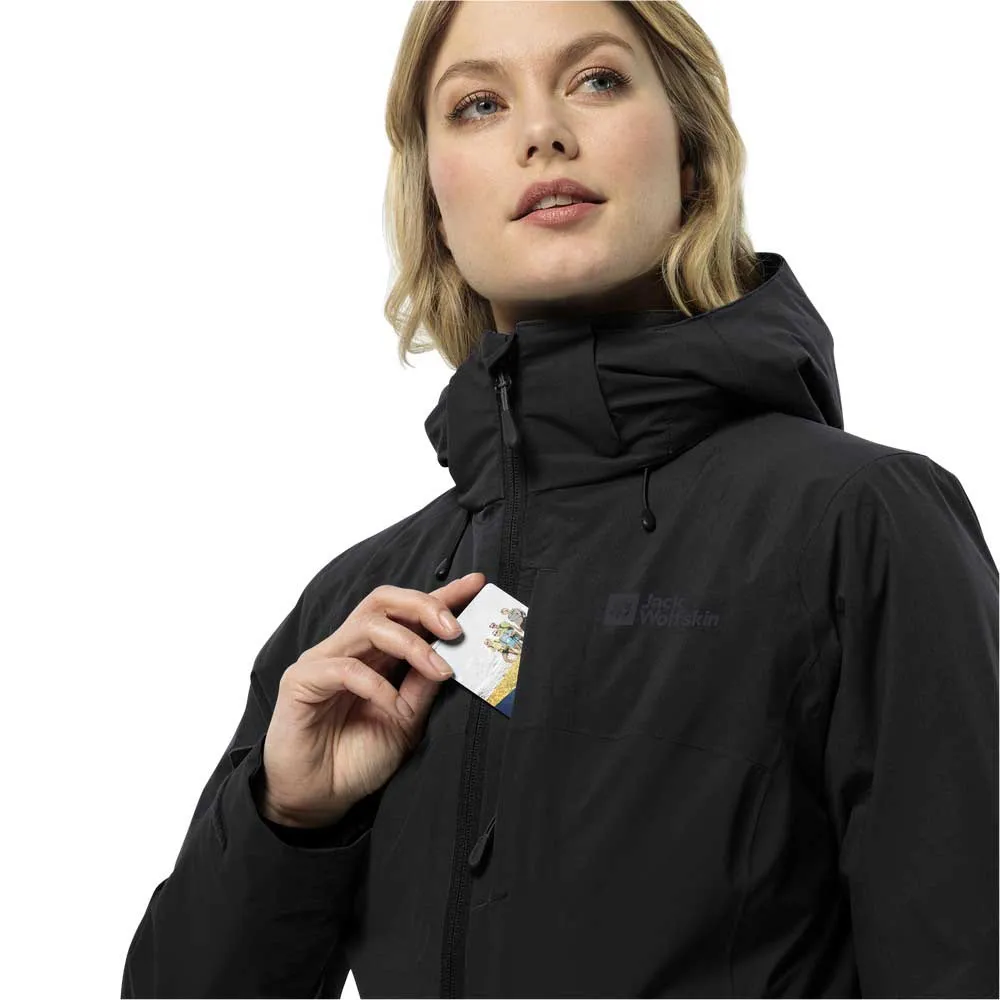 Jack Wolfskin Feldberg 3in1 Jakke, Black