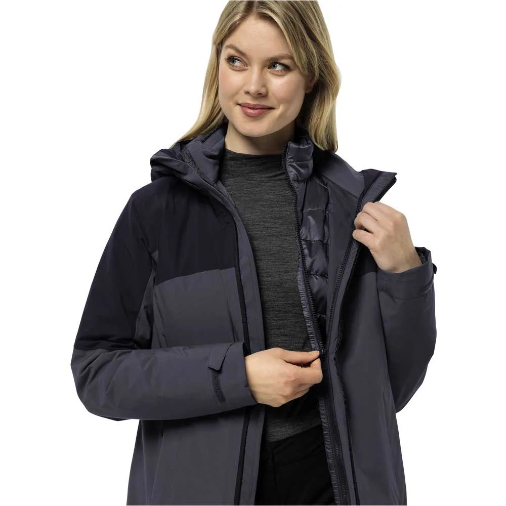 Jack Wolfskin Feldberg 3in1 Jakke, Dolphin Jack Wolfskin Feldberg 3in1 Jakke, Dolphin
